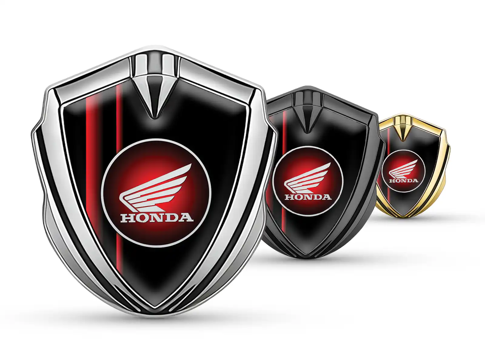 Honda High End Auto Logo Abzeichen Renn Look Strahlend